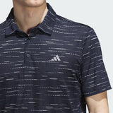 Adidas Men's Ultimate365 Mesh Glimmer Print Polo Shirt