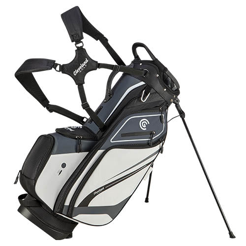 Cleveland Golf Bag | Saturday Stand | Charcoal/White/Black