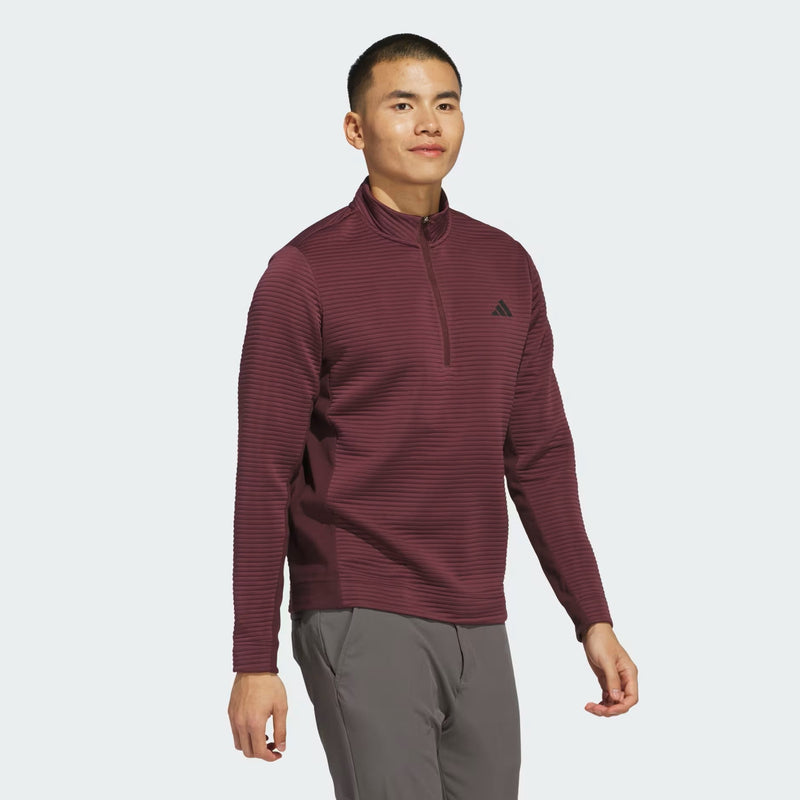 Adidas Men's Ultimate365 Dwr Textured Quarter Zip Pullover