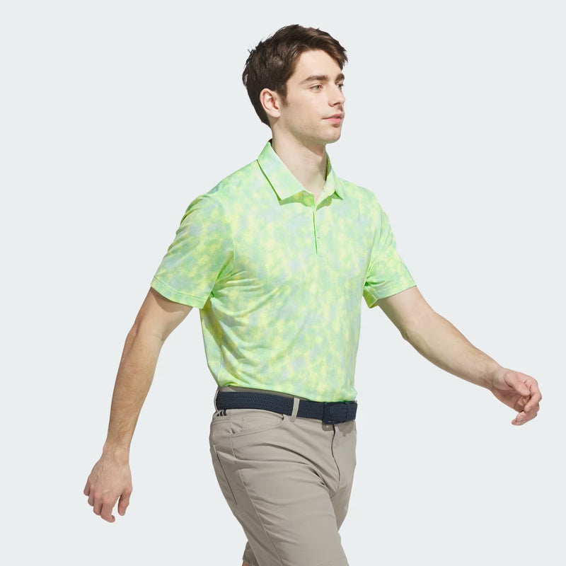 Adidas Men's Ultimate365 Textured Print Polo Shirt