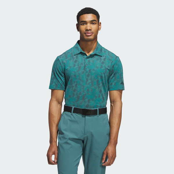 Adidas Men's Ultimate365 Textured Print Polo Shirt