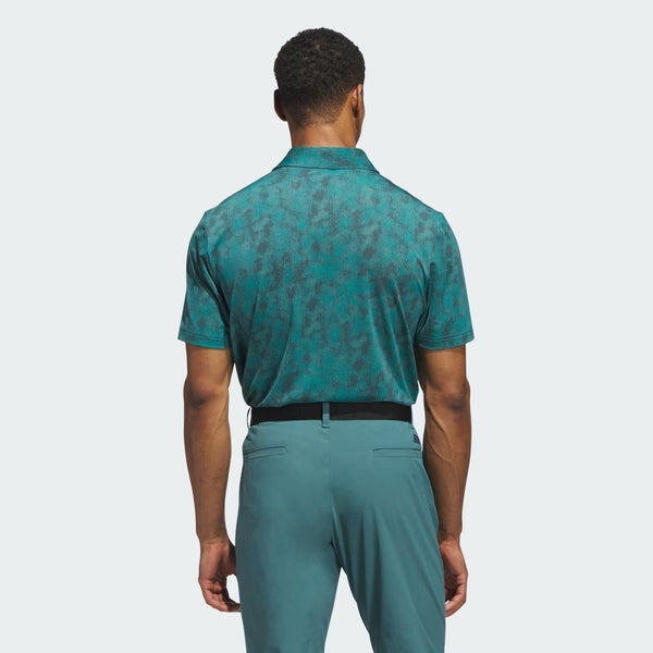 Adidas Men's Ultimate365 Textured Print Polo Shirt