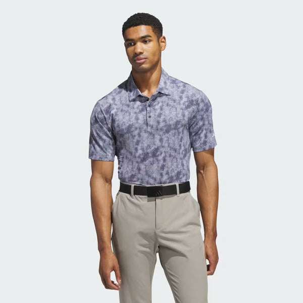 Adidas Men's Ultimate365 Textured Print Polo Shirt