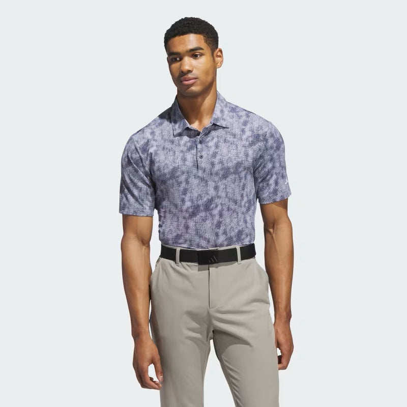 Adidas Men's Ultimate365 Textured Print Polo Shirt