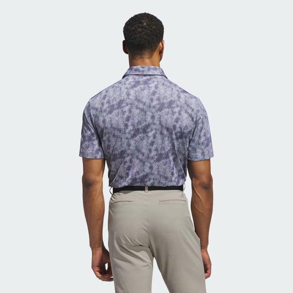 Adidas Men's Ultimate365 Textured Print Polo Shirt