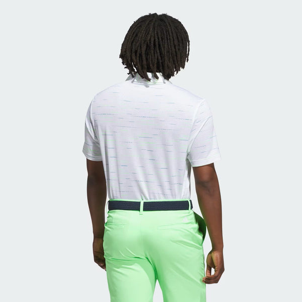 Adidas Men's Ultimate365 Mesh Glimmer Print Polo Shirt