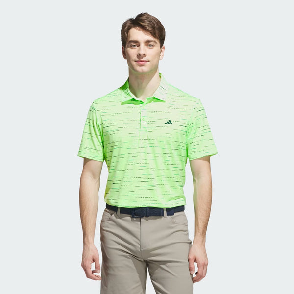 Adidas Men's Ultimate365 Mesh Glimmer Print Polo Shirt