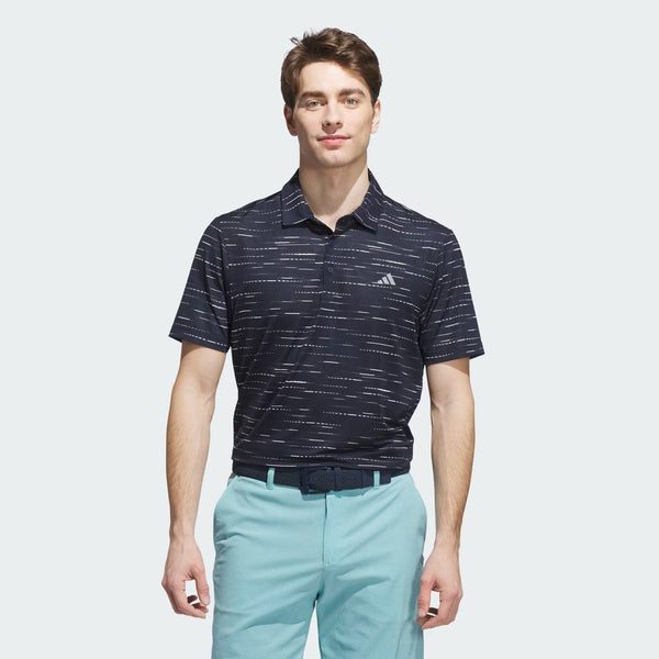 Adidas Men's Ultimate365 Mesh Glimmer Print Polo Shirt