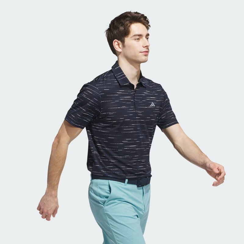 Adidas Men's Ultimate365 Mesh Glimmer Print Polo Shirt