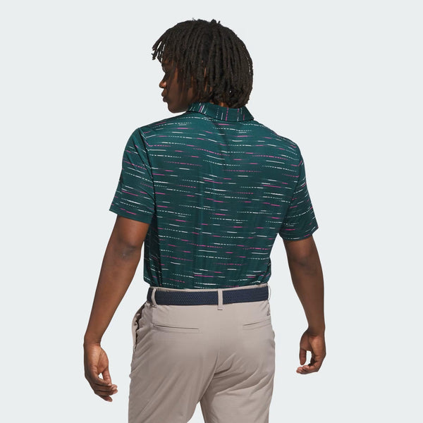 Adidas Men's Ultimate365 Mesh Glimmer Print Polo Shirt