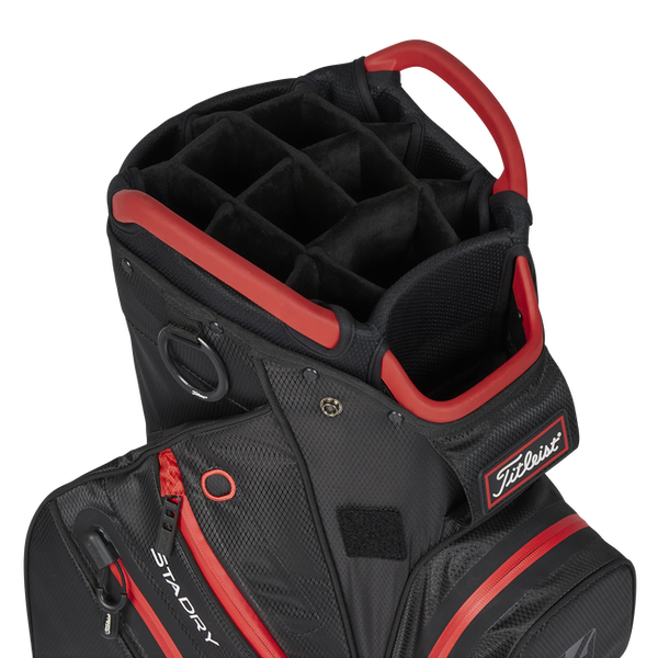 Titleist Golf Bag | Cart 14 Stadry | Black/Black/Red