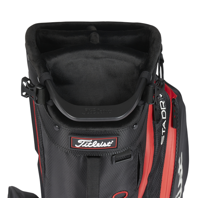 Titleist Golf Bag | Players 5 Stadry Stand | Black/Red